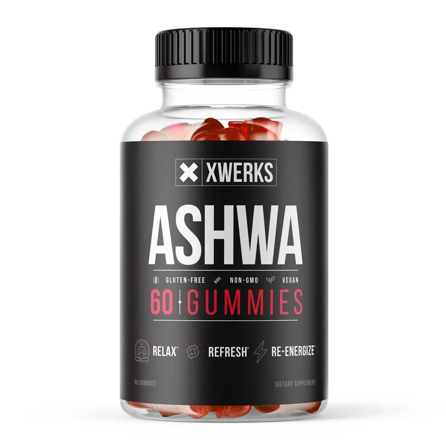 Ashwagandha Gummies (Max Strength - 750mg/Gummy) (90ct - Up to 3 Month Supply) Support Calm Mood, Relaxation & Cognitive Support - Ashwagandha Gummies for Women Ashwagandha Gummies for Men