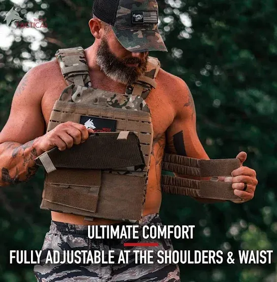 Adjustable Weighted Vest – Wods, Strength and Endurance Training, Fitness Work