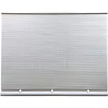 Radiance - Outdoor Roller Shades for Porch or Patio Privacy Screen, Roll-up PVC Blinds for Windows, White, 72" W x 72" L