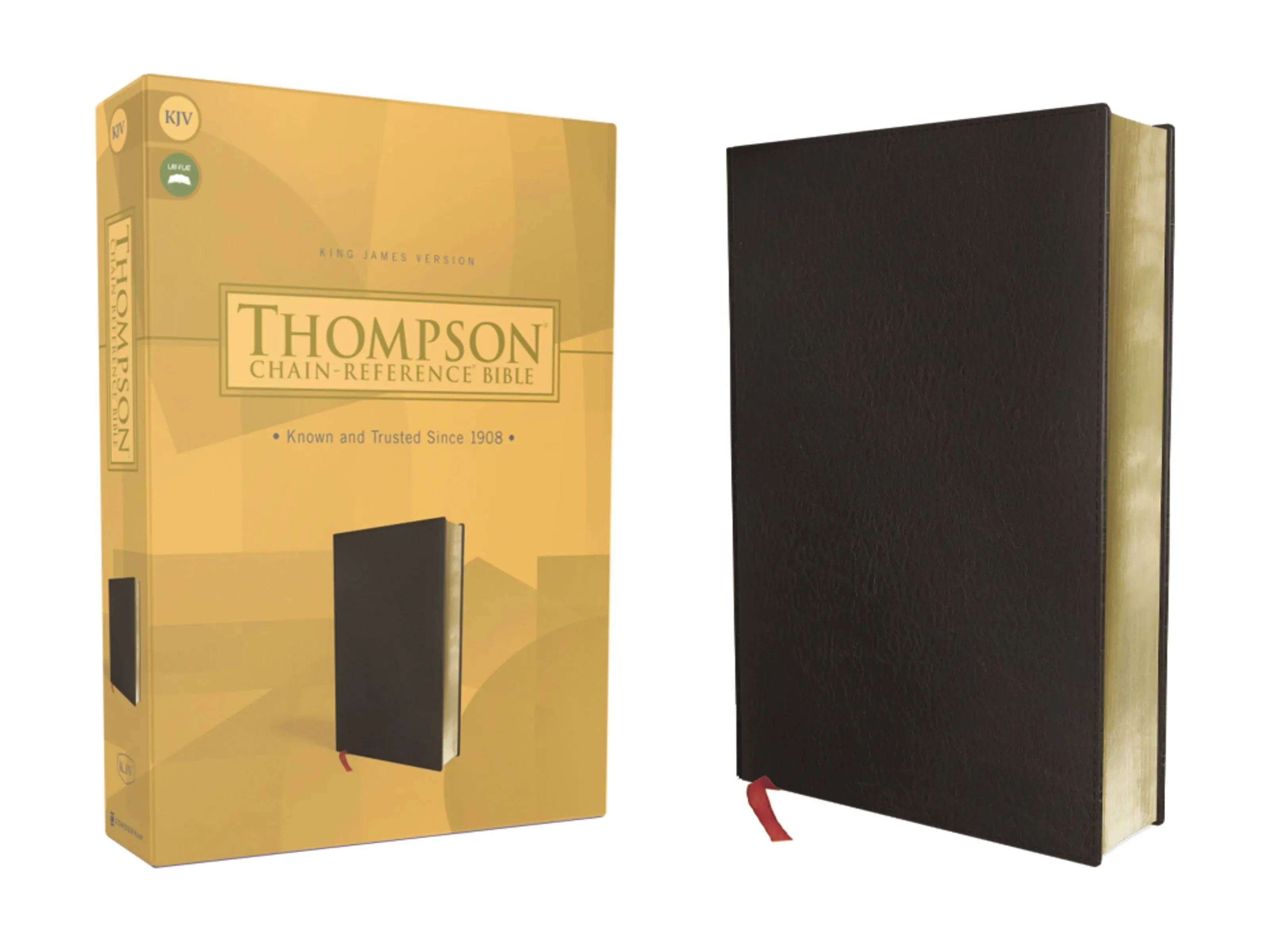 Niv, Thompson Chain-Reference Bible, Handy Size, European Bonded Leather, Black, Red Letter, Comfort Print: New International Version, European Bonded Leather, Black, Thompson Chain-reference Bible