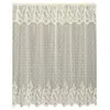 Heritage Lace, Ecru Floret 72x72 Shower Curtain, 72 inch Wide by 72 inch Drop (6290E-OC)