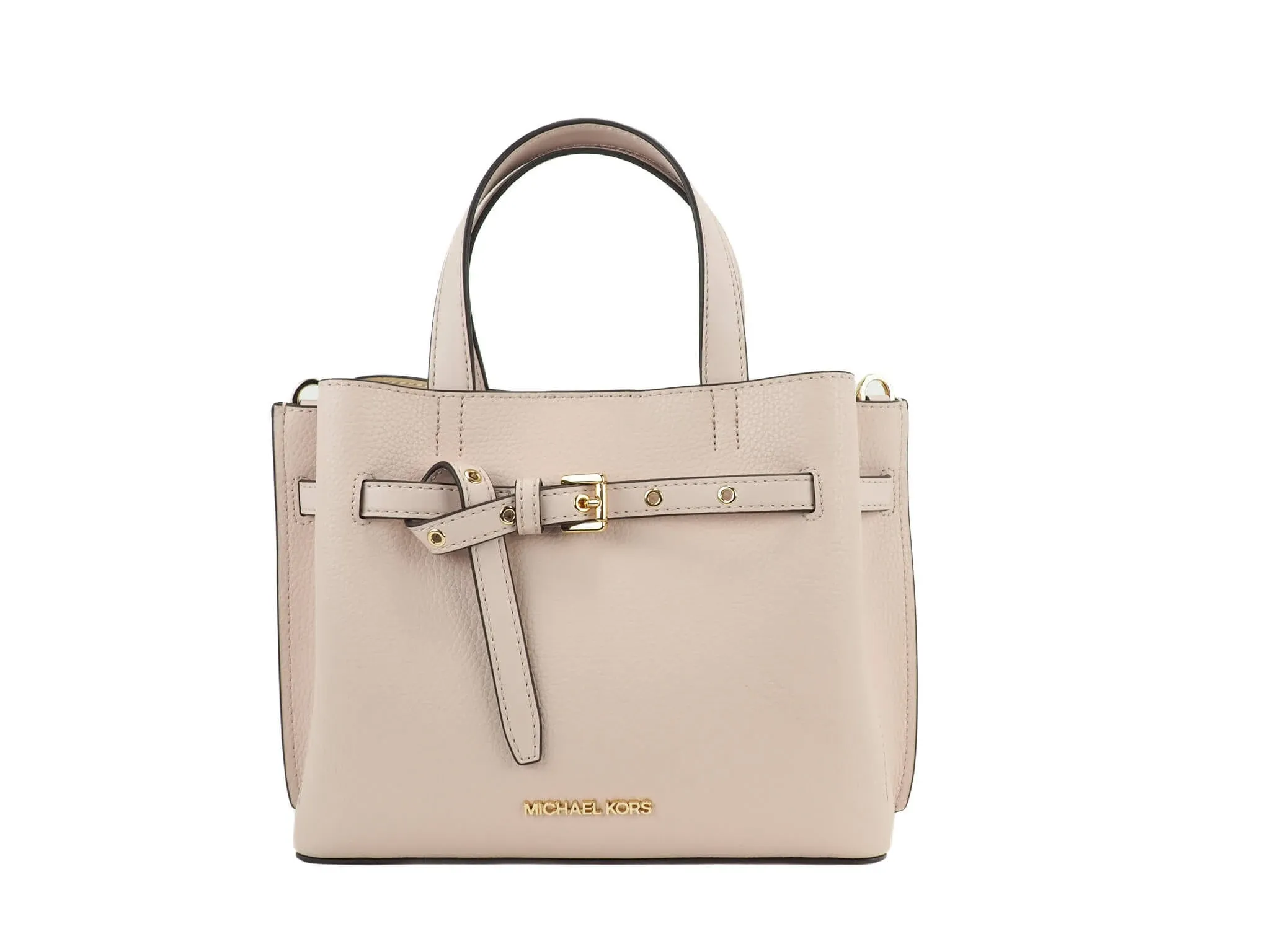 Michael Kors Emilia Small Pebbled Leather Satchel Crossbody Bag