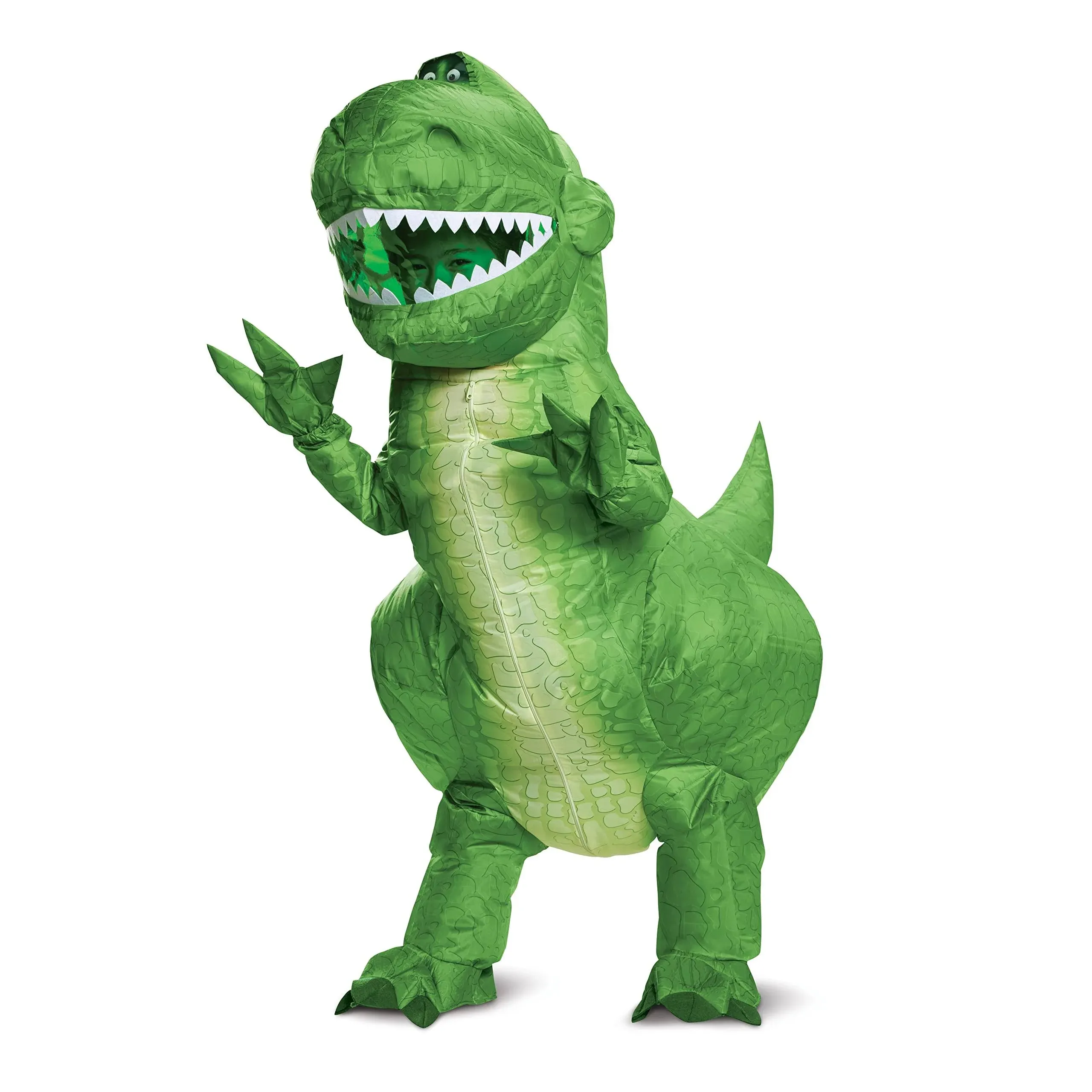 Rex Inflatable Child Costume Toy Story Green Dinosaur Halloween