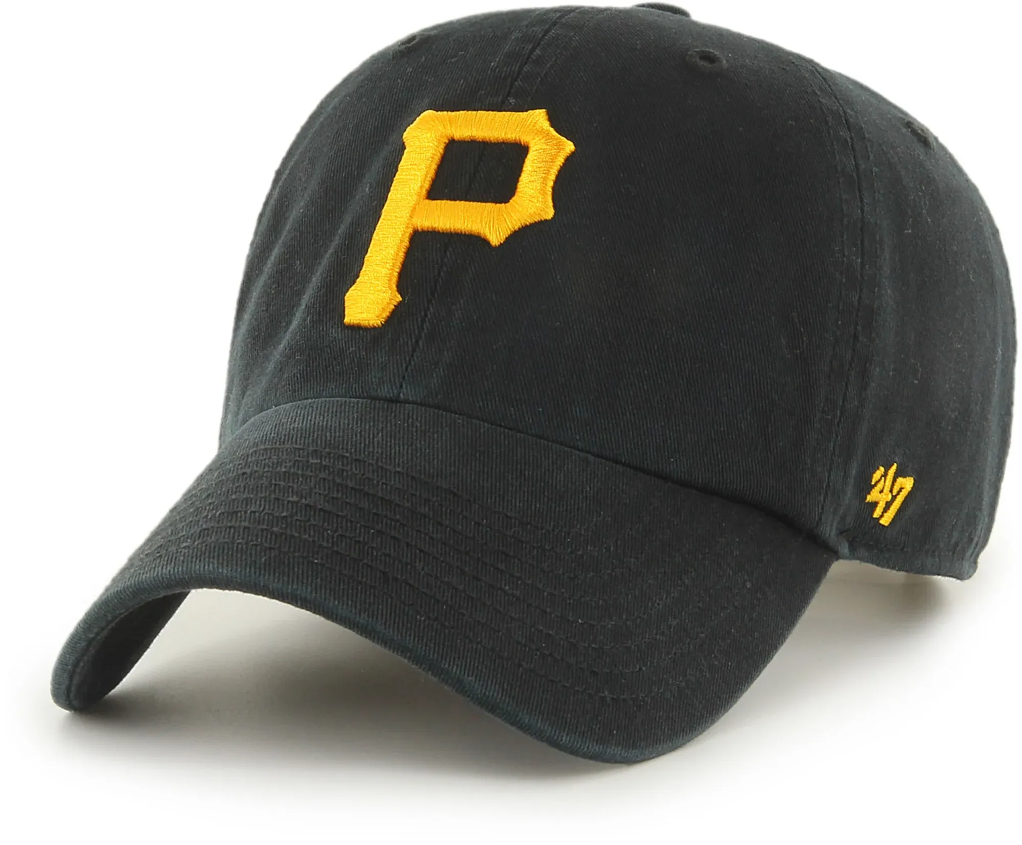 ‘47 Men's Pittsburgh Pirates Black Clean Up Adjustable Hat