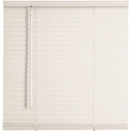 TruTouch White Cordless Light Filtering Vinyl Mini Blinds with 1 in. Slats 35 in. W x 64 in. L