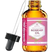 Rosehip Seed Oil by Leven Rose, 100% Pure Organic Unrefined Cold Pressed Anti Aging Moisturizer for Hair Skin & Nails