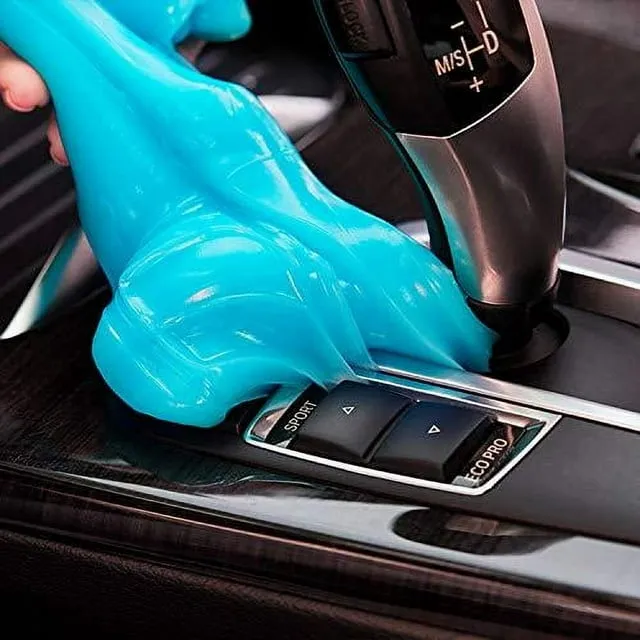 PULIDIKI Gel de limpieza universal para automóvil, kit de detalles para polvo, limpiador de grietas de automóvil, limo para ventilación de aire automático, eliminación de detalles interiores para