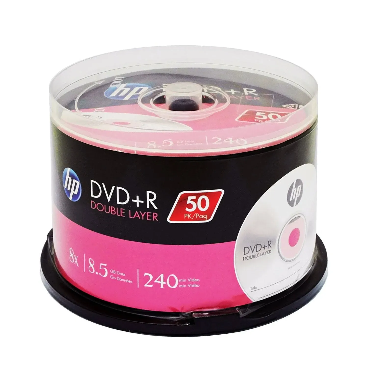 HP DVD+R Double Layer 8X 8.5GB 240min Video