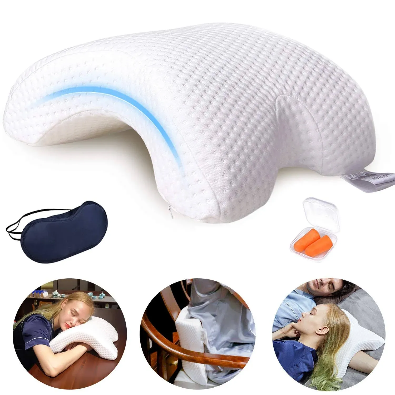 LOCYOP Sleeping Pillow Couple Pillow Arm Pillow Slow Rebound Pressure Pillow