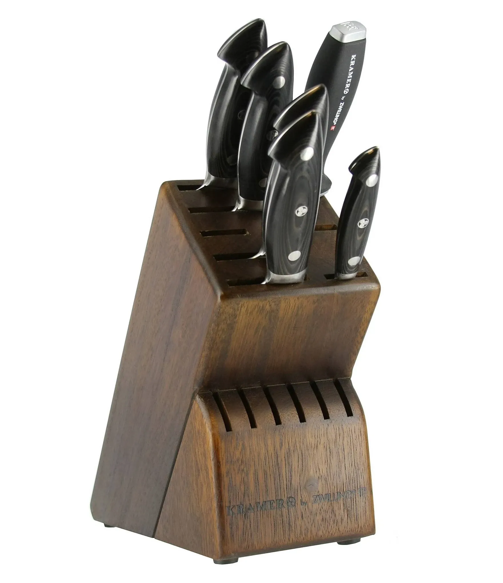 Kramer by Zwilling Euroline Stainless Steel Damascus 7-Piece Knife Block Set