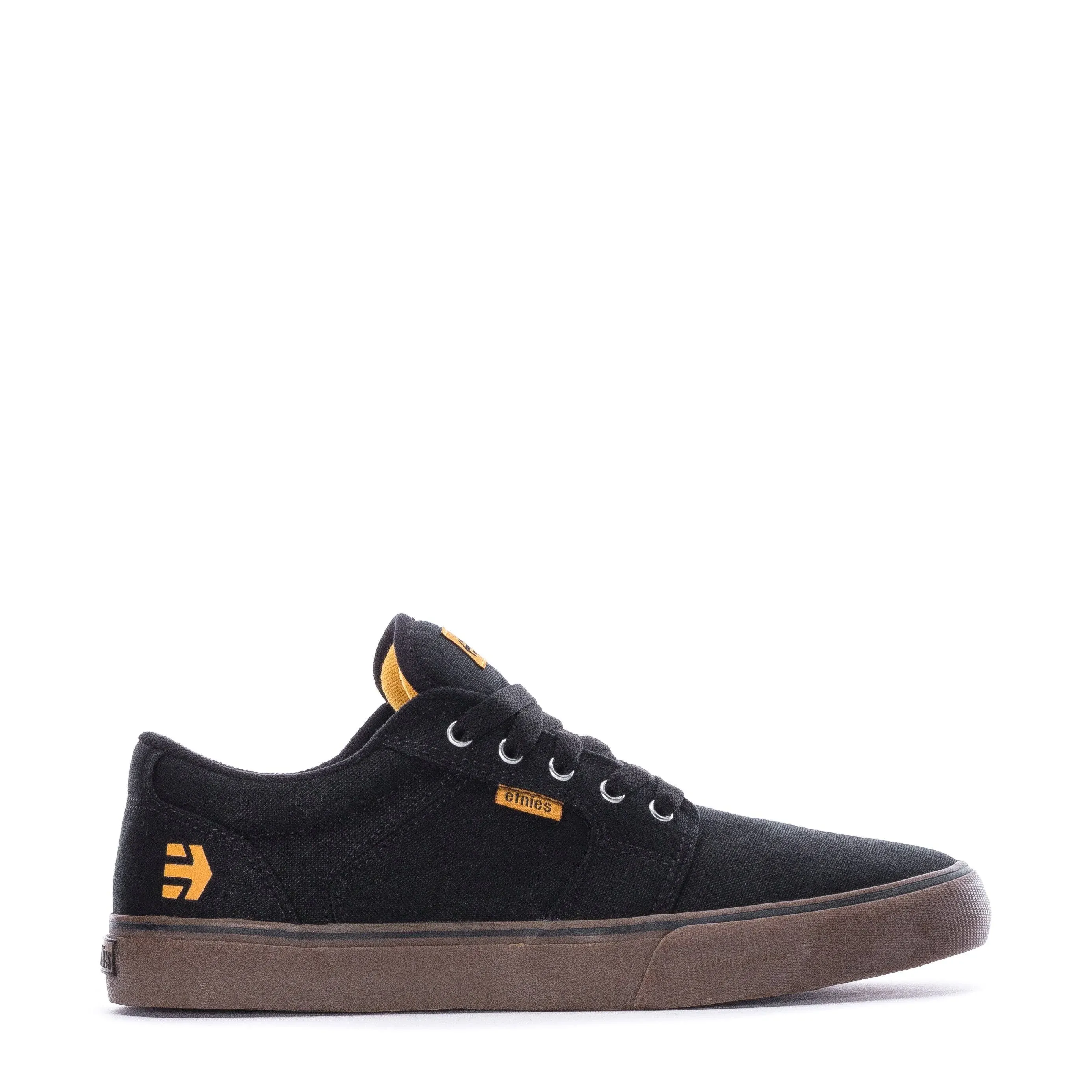 Etnies Barge LS Shoes - BLACK/GUM/SILVER