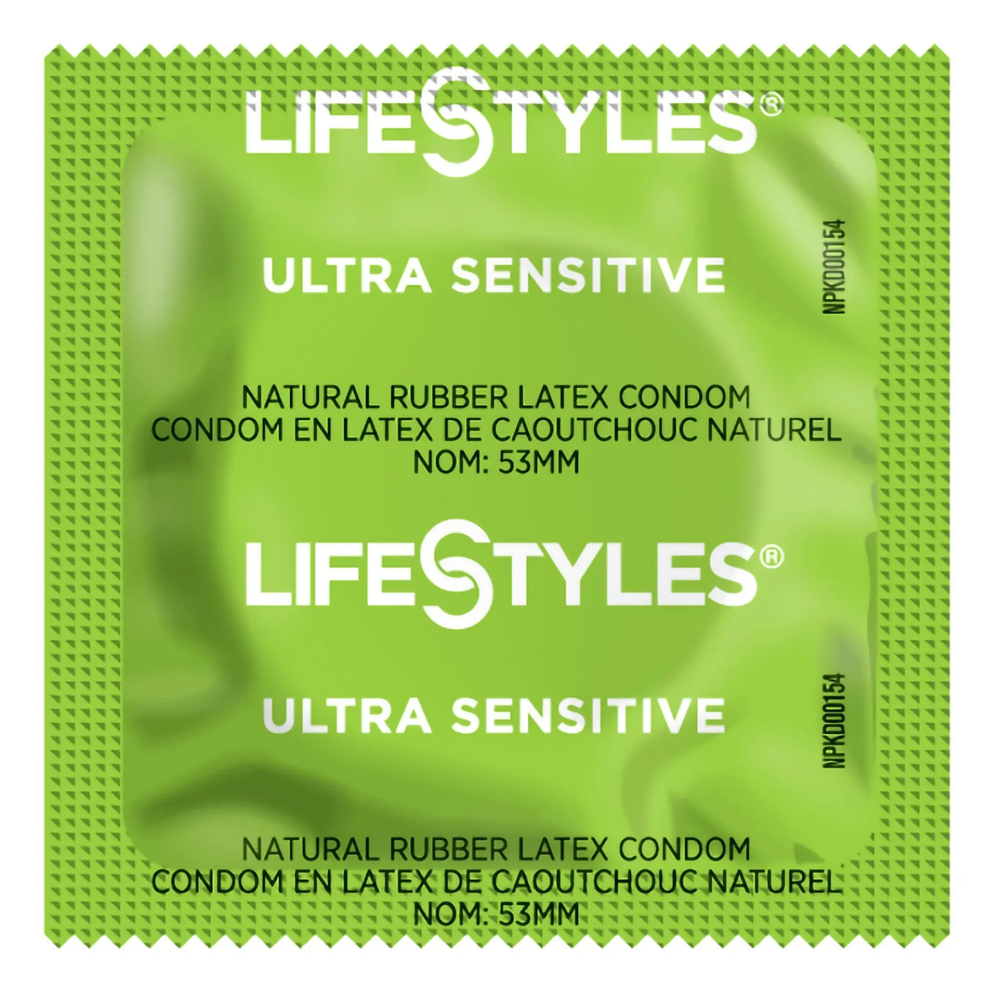 LifeStyles Sensación ultra sensible Sensación natural Lubricó condones de látex, negro, 40 cuentas (1746)