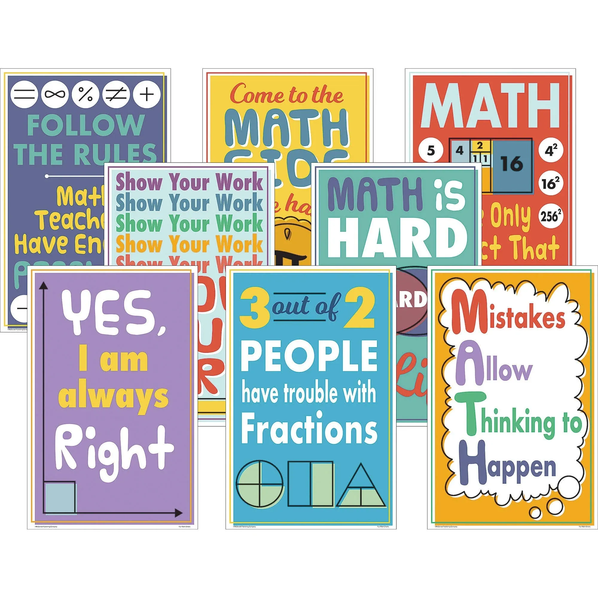 Teacher Created Resources Math Fun Charts