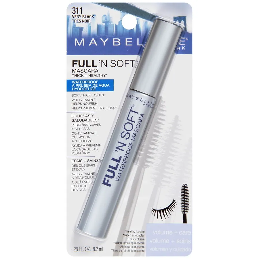 Maybelline - Full 'n Soft Waterproof Mascara 311 Very Black - 0.28 fl. oz. (8.2 ml)