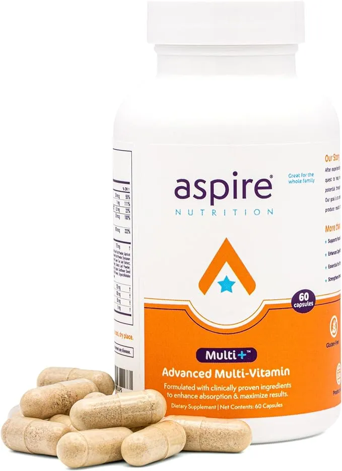 Aspire Multi+™ Advanced Multivitamin for Kids, Men & Women (unflavored Powder)