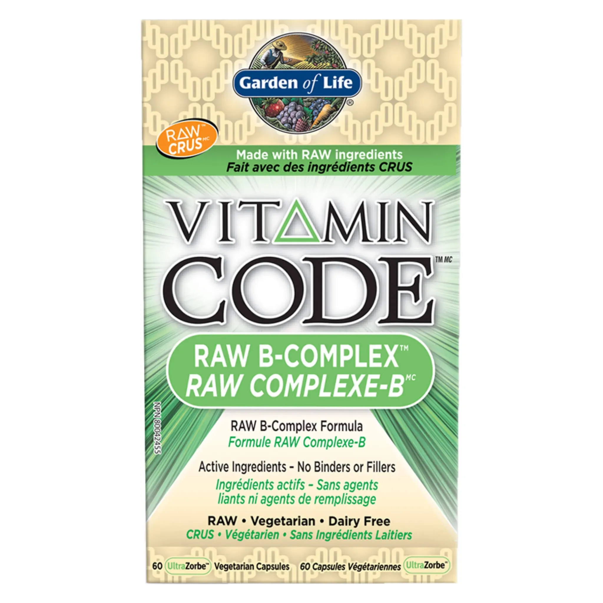 Garden of Life Vitamin Code Raw B-Complex (60 VCaps)