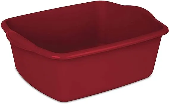 STERILITE 12 Quart Dishpan Basin 12QT RED Sterlite  , 1 Pack