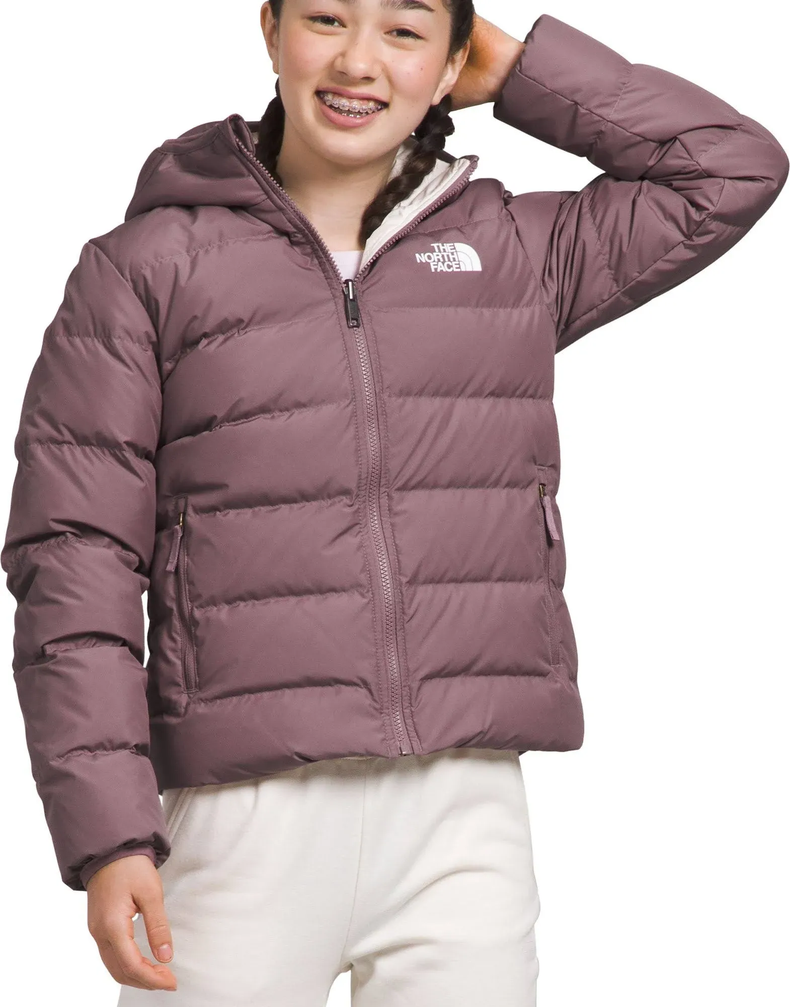 THE NORTH FACE Girls Reversible North Down Hooded Jacket (Little Kids/Big Kids)