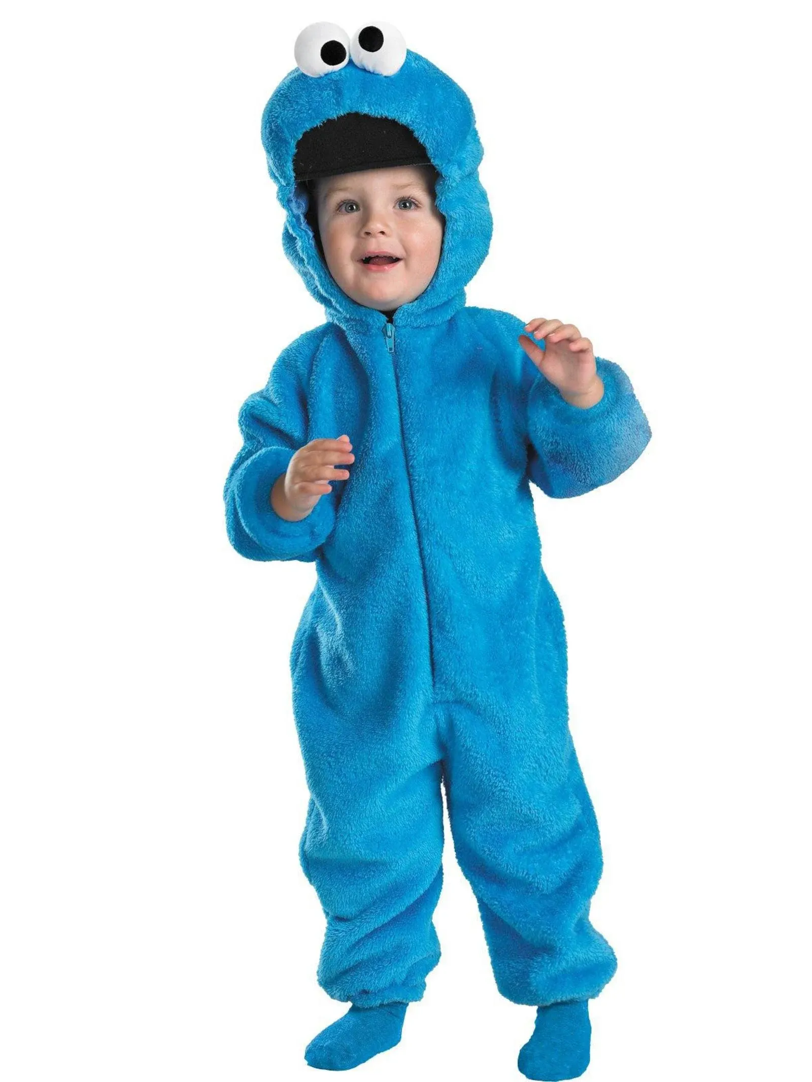 Disguise Sesame Street Cookie Monster Toddler Deluxe Costume, Blue, Size 3T-4T