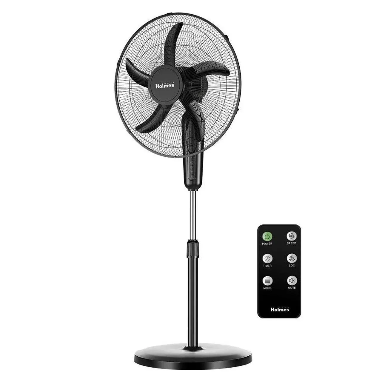 Holmes 18" Digital Oscillating 3 Speed Stand Fan with Remote Control