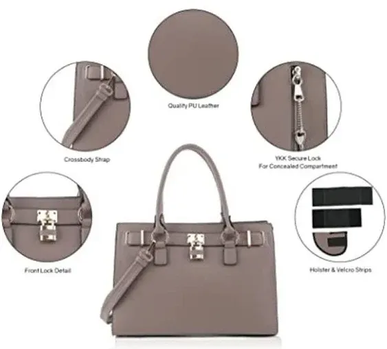 Concealed Carry Purse - Dina Lock Concealed Carry Satchel