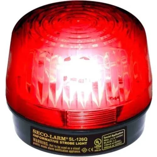 Seco Larm SL-126-A24Q/R Red Strobe Light