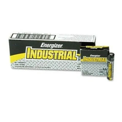 Energizer Industrial AAA Alkaline Batteries (24-Pack)