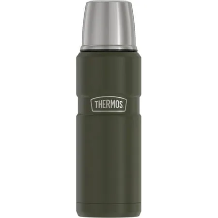 Thermos 16 oz. Stainless King Vacuum Insulated Stainless Steel Beverage Bottle Green