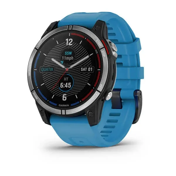 Garmin - quatix 7 Standard Edition Marine GPS Smartwatch 47 mm Fiber-reinforced polymer - Silver