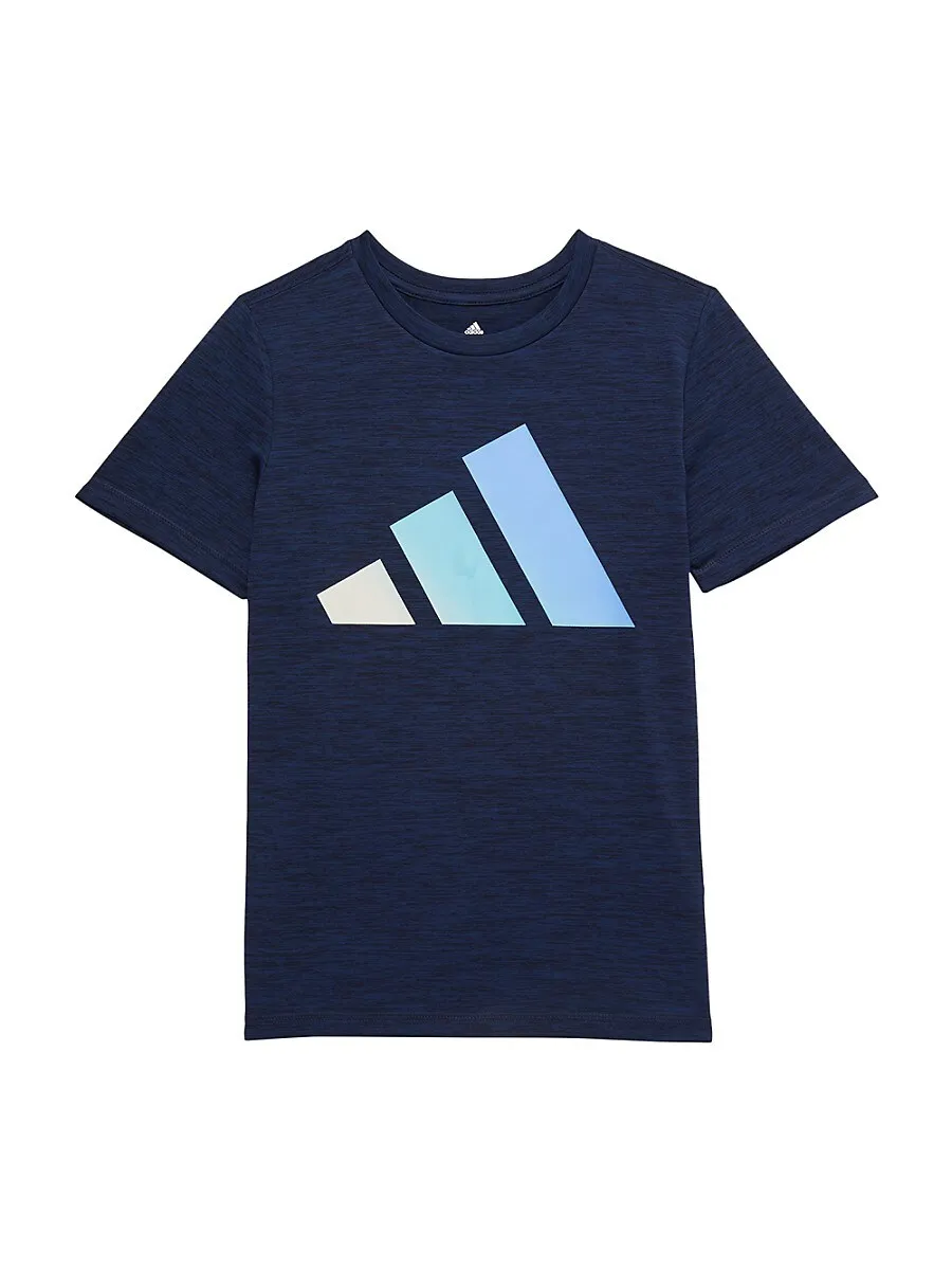 adidas Little Boy's & Boy's Logo Tee - Navy - Size M (10-12)