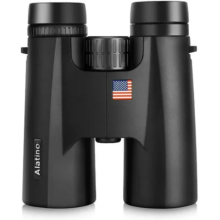 Binoculars for Bird Watching, Alatino 10x42 Compact Binoculars for Adults and Kids, HD Binoculars for Bird Watching, Hunting, Theater, Concerts and Sports Events