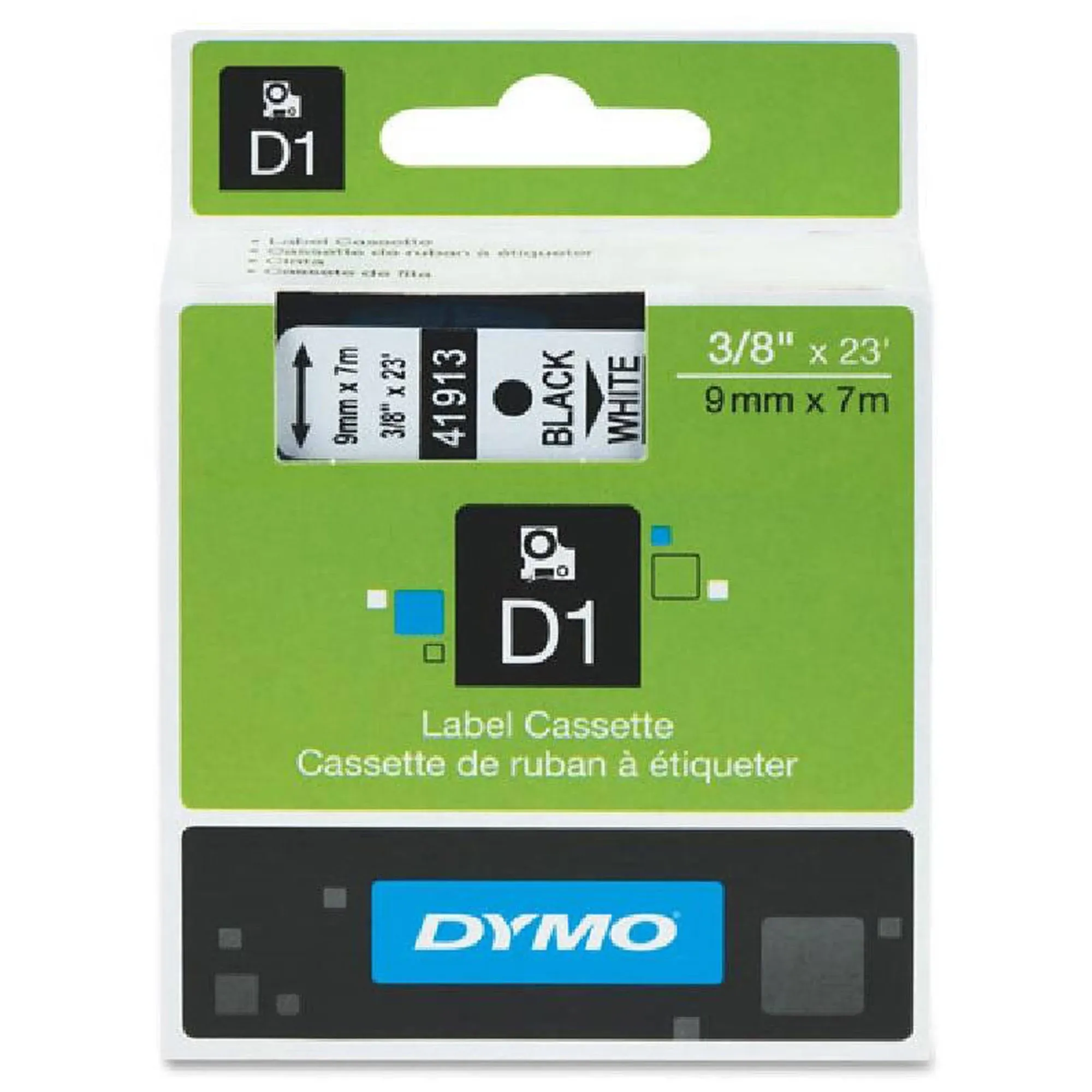 Dymo Black on Clear D1 Label Tape