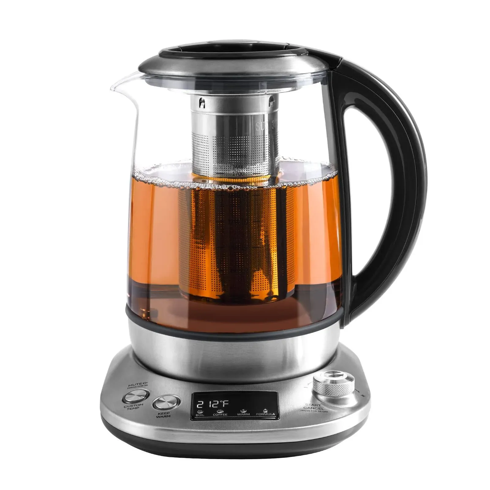 Tea Kettle Electric Tea Pot With Removable Infuser 9 Preset Brewing Programs Tea