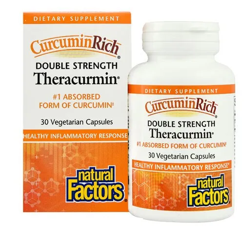 Natural Factors CurcuminRich Theracurmin Double Strength 30 Capsules