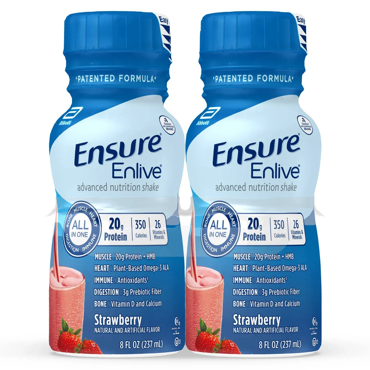 단백질 20g 함유 Enlive Advanced Nutrition Shake, 식사대용 셰이크, 밀크 초콜릿, 8fl oz, 16개