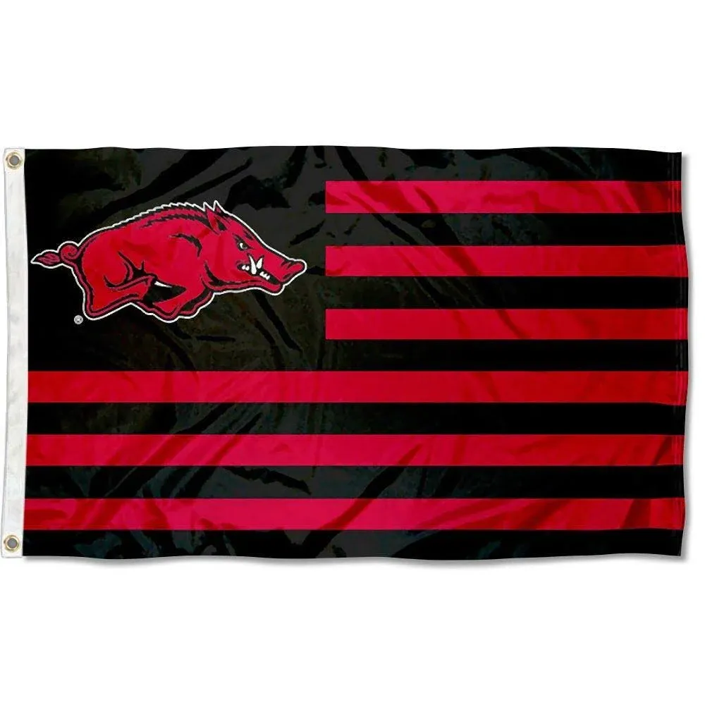 Arkansas Razorbacks Stars and Stripes Nation Flag