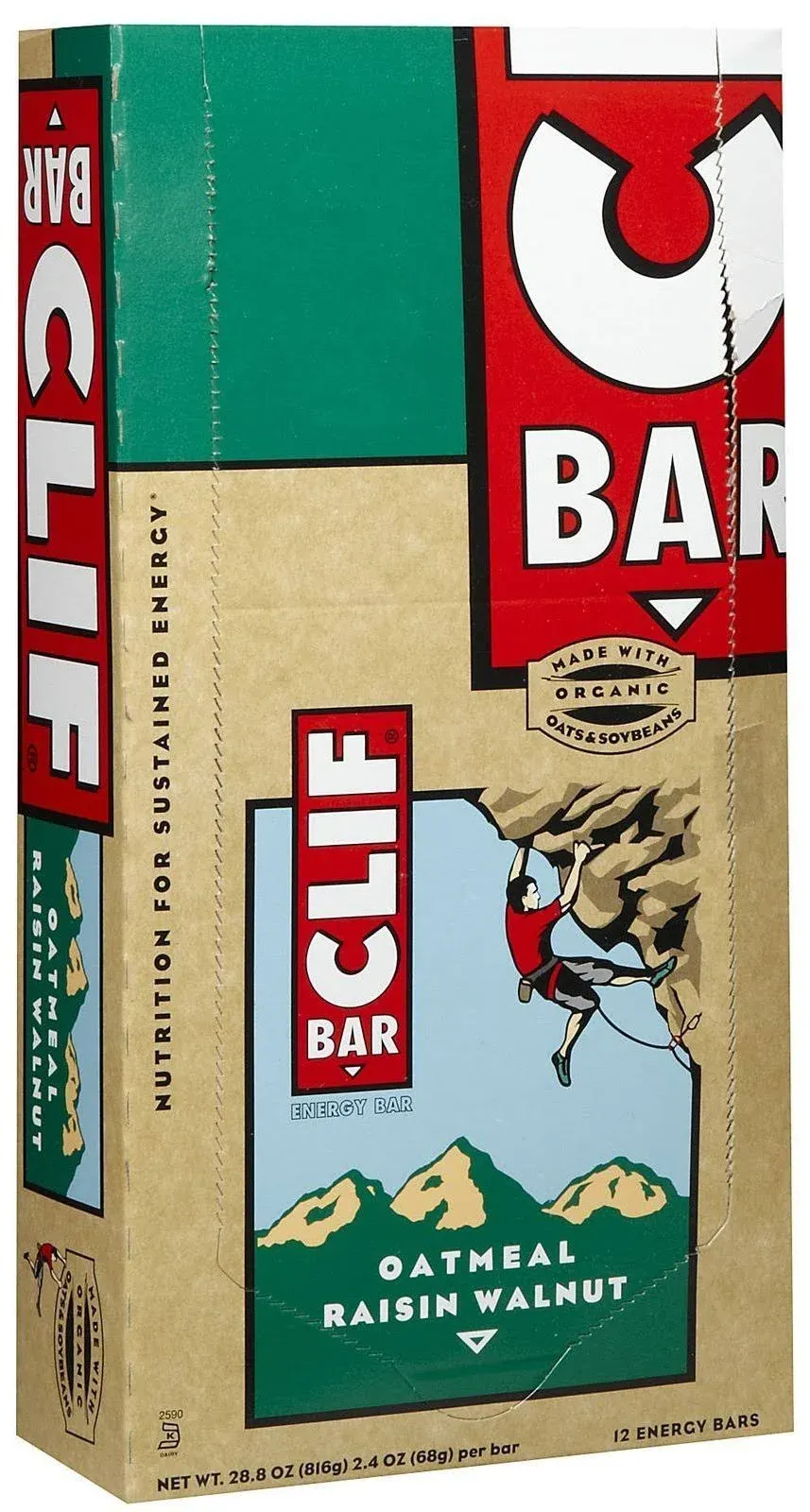 Clif Bar Cool Mint Chocolate 12 Bars