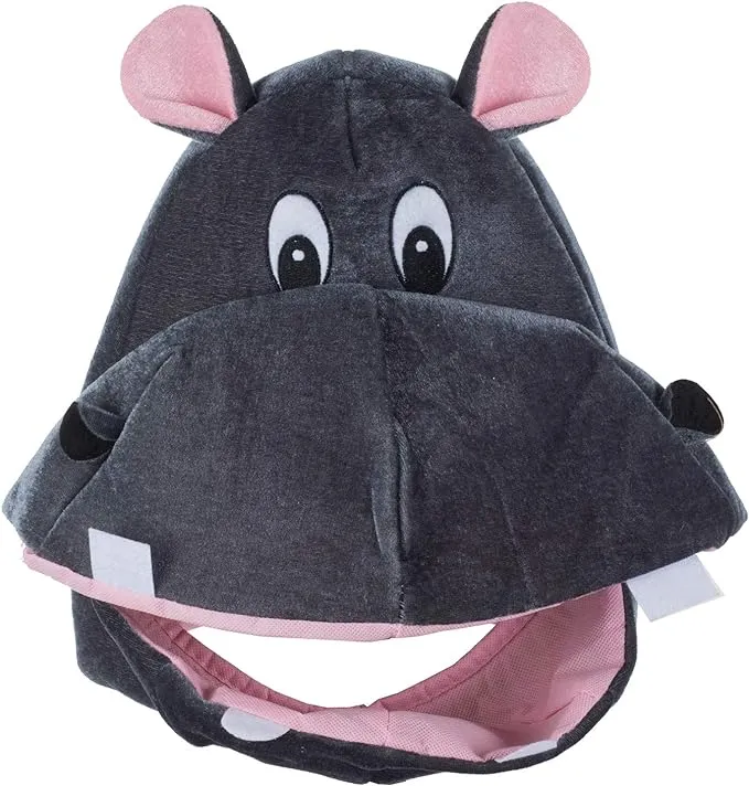 Tigerdoe Hippo Hat- Animal Hat- Hippopotamus Costume- Funny Animal Costume Hats