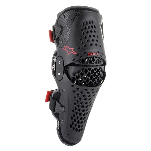 Alpinestars SX-1 V2 Knee Protector Black Red