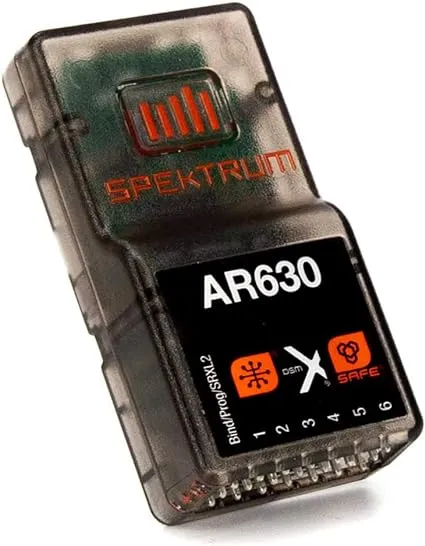 Spektrum AR630 6-Channel 2.4Ghz DSM2/DSMX SAFE/AS3X Airplane Receiver SPMAR630