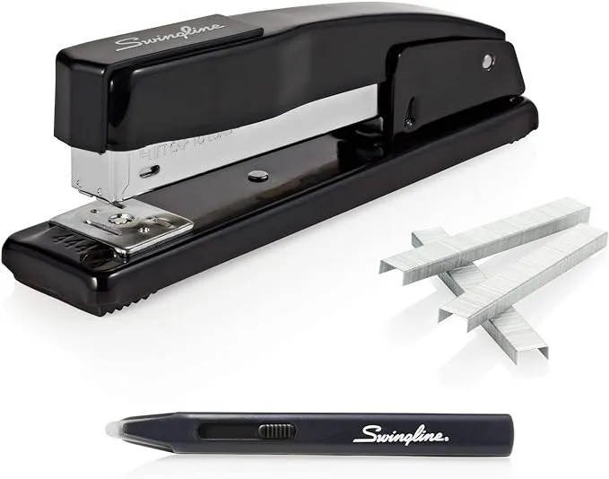 Swingline Stapler, Commercial Desktop Staplers, 20 Sheet Capacity, Black, 2 Pack