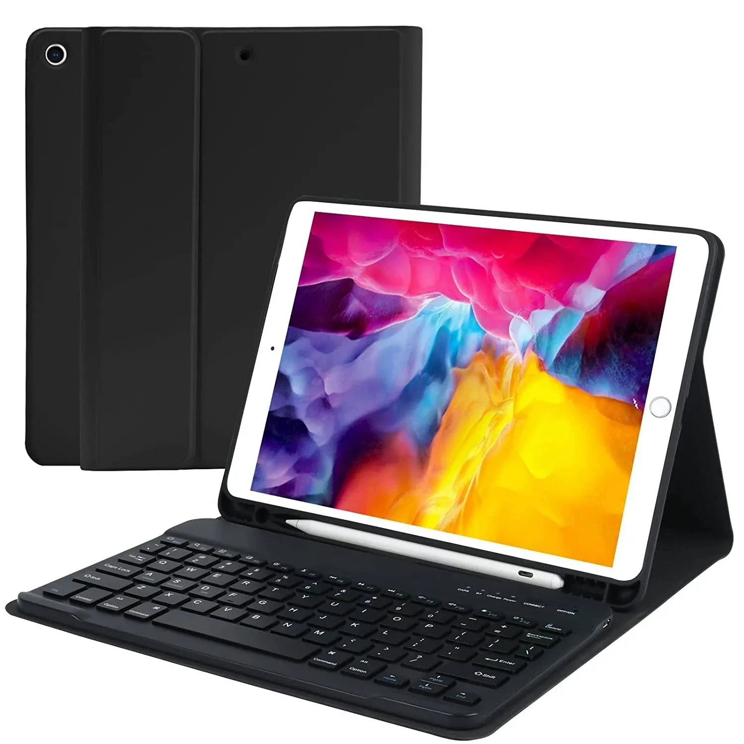 COO Keyboard Case for iPad 10.2” 9th/8th/7th Generation with Pencil Holder, iPad