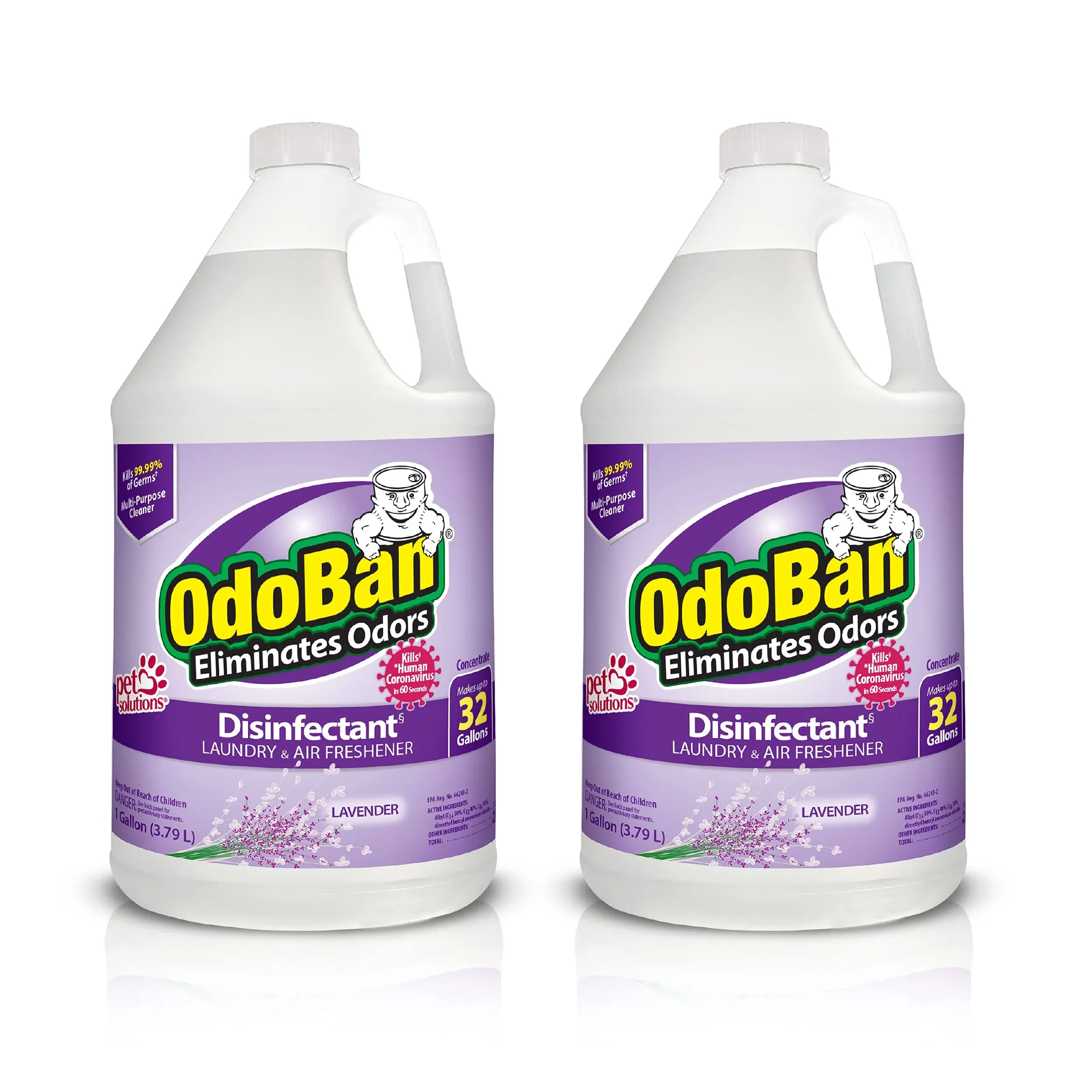 Odoban Disinfectant Concentrate and Odor Eliminator, 1 Gallon, Original Eucalyptus Scent