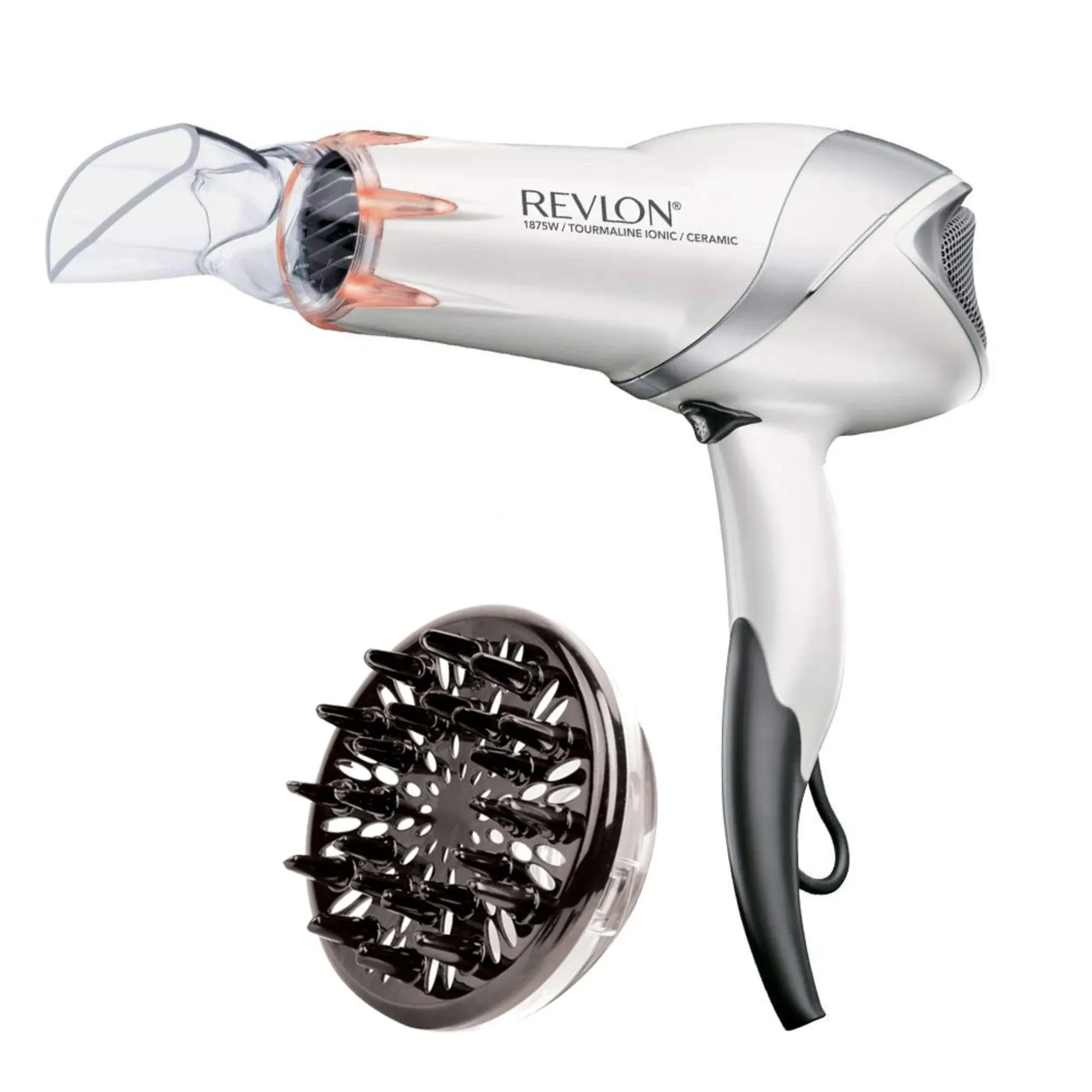 Revlon 1875W Infrared Heat + Ceramic Hair Dryer, White