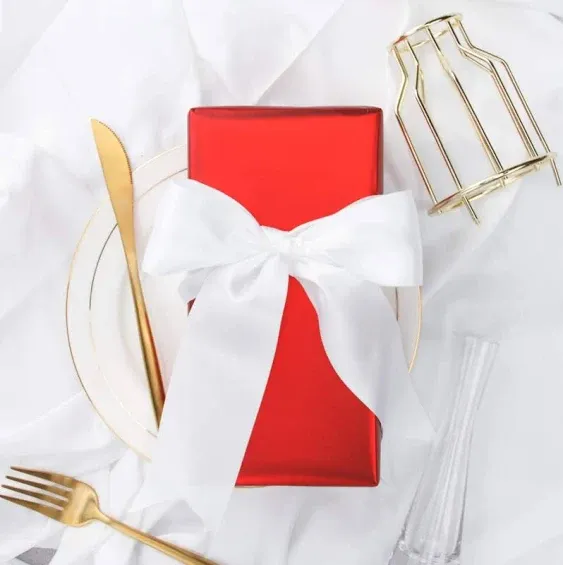 Red Metallic Wrapping Paper - Solid Color Matte Paper Perfect for Wedding,Birthd