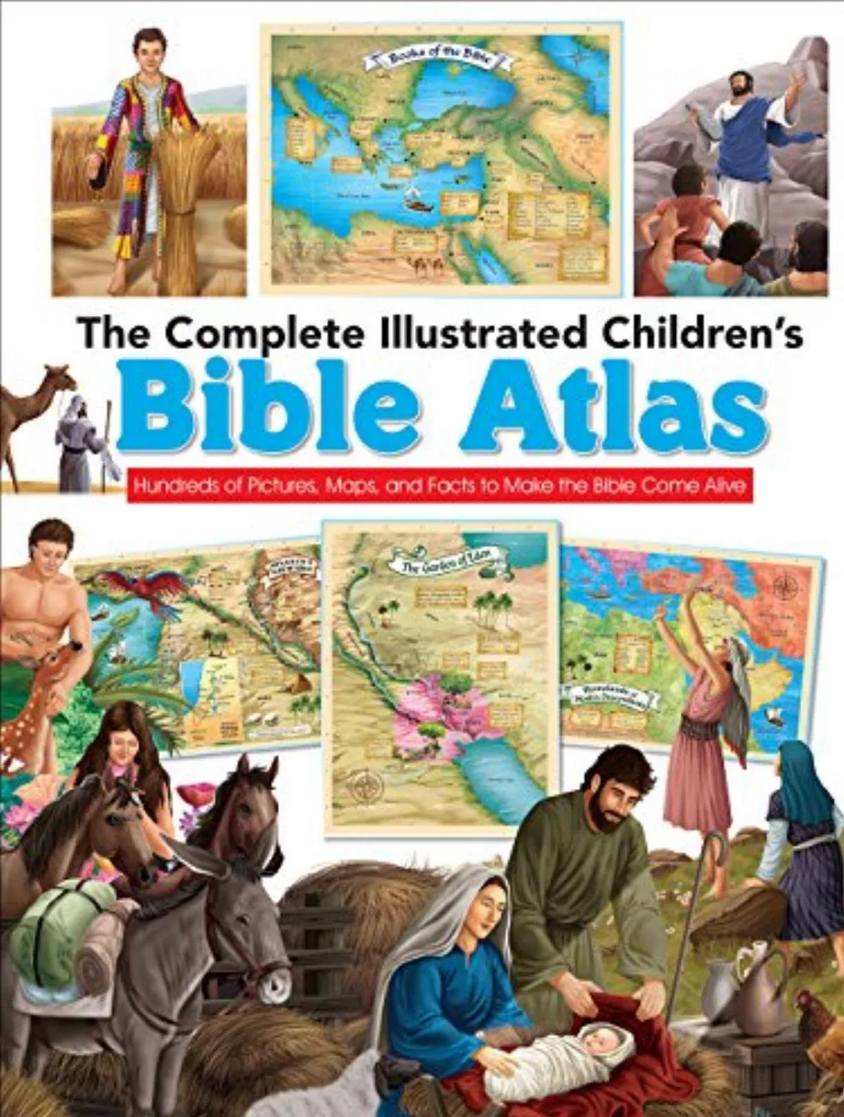 The Complete Illustrated Children&#039;s Bible Atlas: Hundreds of Pictures, M .. NEW