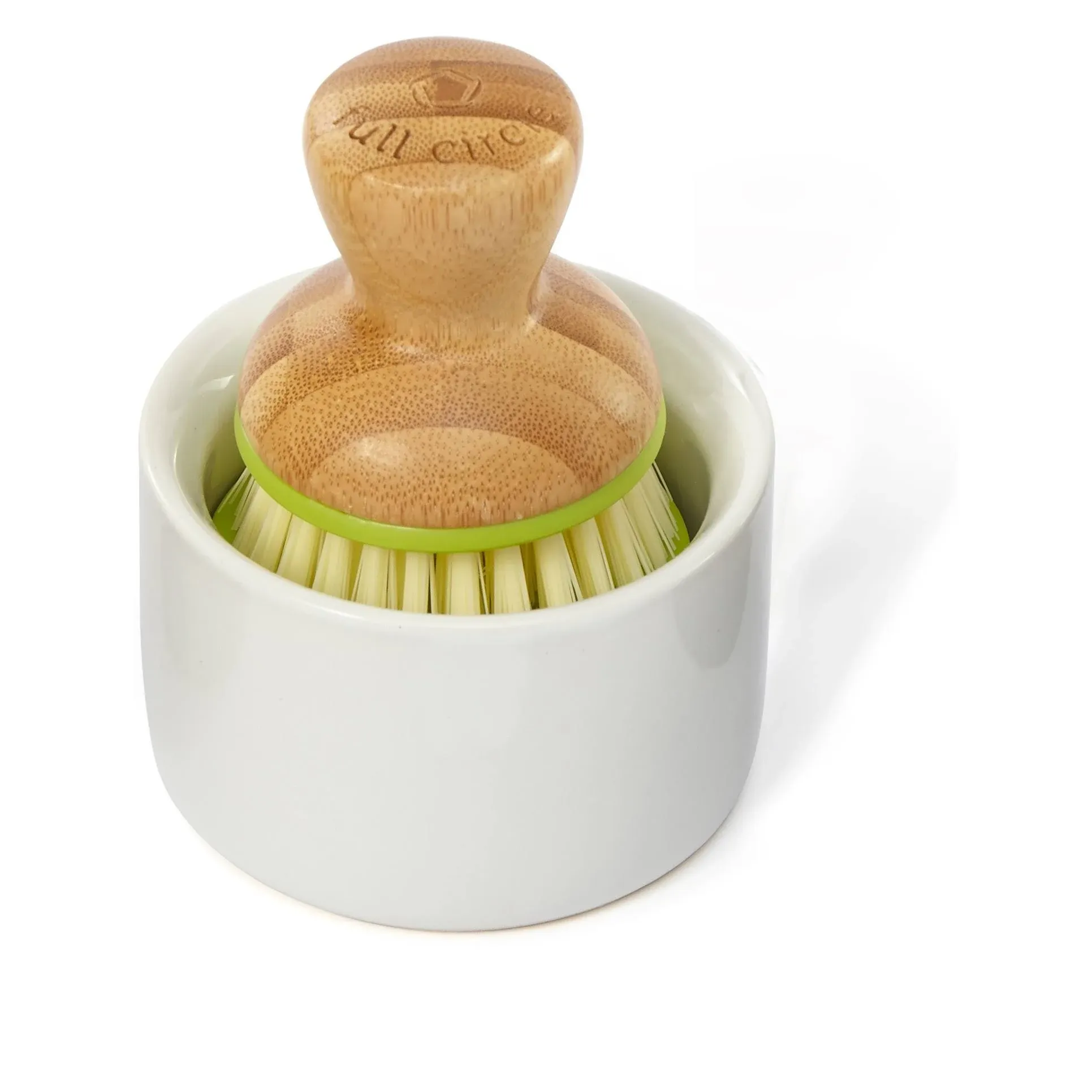 Full Circle Bubble Up Soap Dish & Brush