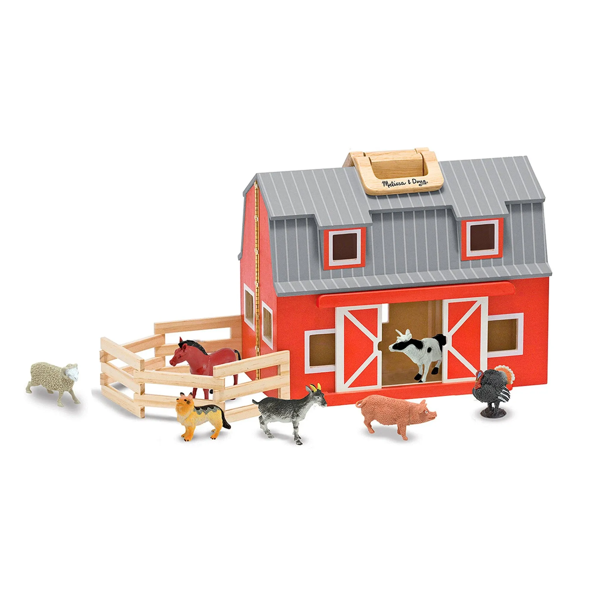 Melissa & Doug Fold & Go Wooden Barn