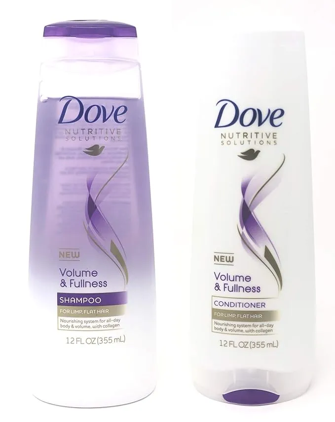 Dove Nutritive Solutions Shampoo & Conditioner Set Volume & fullness 12 Ounces Each (Set Includes 2 Items)