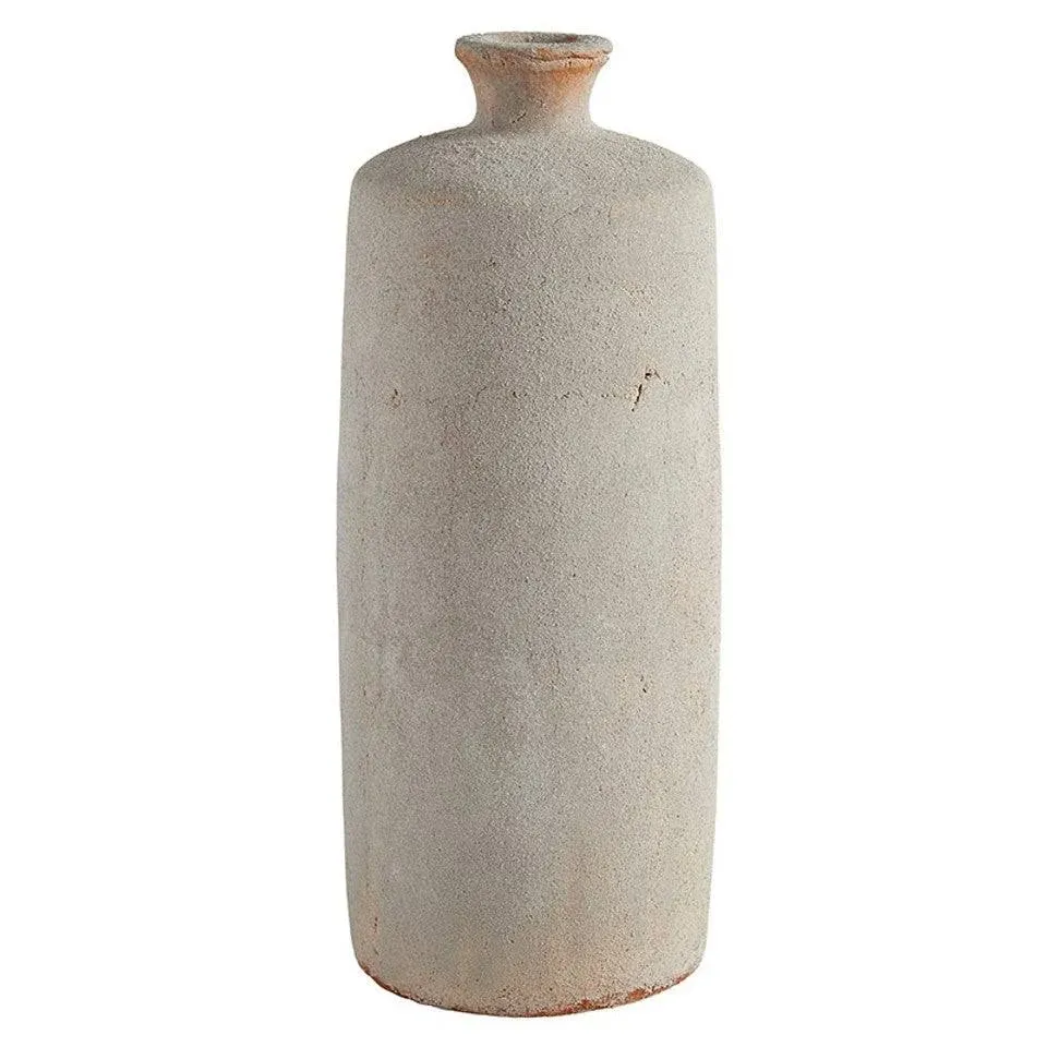 47th Main Dmr499 White Terracotta Vase - Large